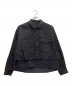 rinリン）の古着「切替ナイロンジャケット」｜ブラック
