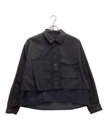 rin（リン）の古着「切替ナイロンジャケット」｜ブラック