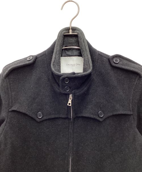 International Gallery（インターナショナルギャラリー）International Gallery (インターナショナルギャラリー) ウールジャケット　BEAMS ブラック×グレー サイズ:SIZE Sの古着・服飾アイテム