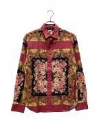 m’s braqueエムズ ブラック）の古着「総柄シャツ」｜ピンク