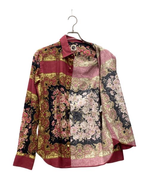 m’s braque（エムズ ブラック）m’s braque (エムズ ブラック) 総柄シャツ ピンク サイズ:SIZE Sの古着・服飾アイテム
