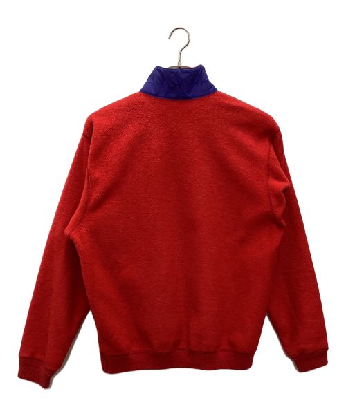 Patagonia（パタゴニア）Patagonia (パタゴニア) 80S ハーフジップフリースジャケット レッド×ブルー サイズ:SIZE Lの古着・服飾アイテム