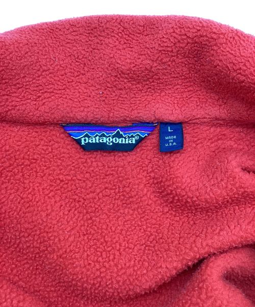 Patagonia（パタゴニア）Patagonia (パタゴニア) 80S ハーフジップフリースジャケット レッド×ブルー サイズ:SIZE Lの古着・服飾アイテム