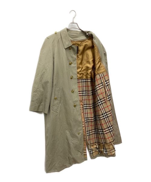 Burberry's（バーバリー）Burberry's (バーバリーズ) ライナー付ステンカラーコート　ノバチェック ベージュ サイズ:SIZE 不明の古着・服飾アイテム