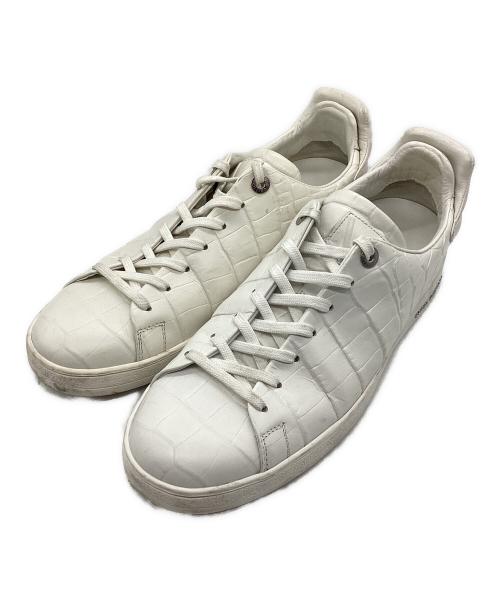LOUIS VUITTON（ルイ ヴィトン）LOUIS VUITTON (ルイ ヴィトン) スニーカー クロコエンボス ホワイト サイズ:SIZE 7の古着・服飾アイテム