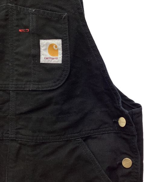 CarHartt（カーハート）CarHartt (カーハート) ビブオーバーオール ブラック サイズ:SIZE 76cm (W30）の古着・服飾アイテム