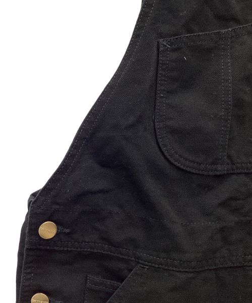 CarHartt（カーハート）CarHartt (カーハート) ビブオーバーオール ブラック サイズ:SIZE 76cm (W30）の古着・服飾アイテム