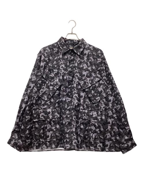 B.BALLSY（ボールジーブラザーズ）B.BALLSY (ボールジーブラザーズ) 総柄シャツ グレー サイズ:SIZE Freeの古着・服飾アイテム