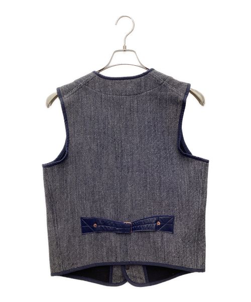 BONCOURA（ボンクラ）BONCOURA (ボンクラ) ベスト ネイビー×グレー サイズ:SIZE 36の古着・服飾アイテム