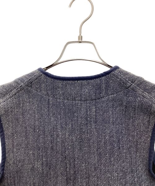 BONCOURA（ボンクラ）BONCOURA (ボンクラ) ベスト ネイビー×グレー サイズ:SIZE 36の古着・服飾アイテム