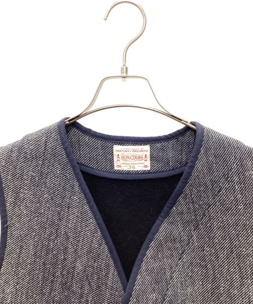 BONCOURA（ボンクラ）BONCOURA (ボンクラ) ベスト ネイビー×グレー サイズ:SIZE 36の古着・服飾アイテム