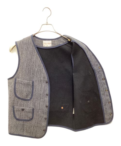 BONCOURA（ボンクラ）BONCOURA (ボンクラ) ベスト ネイビー×グレー サイズ:SIZE 36の古着・服飾アイテム