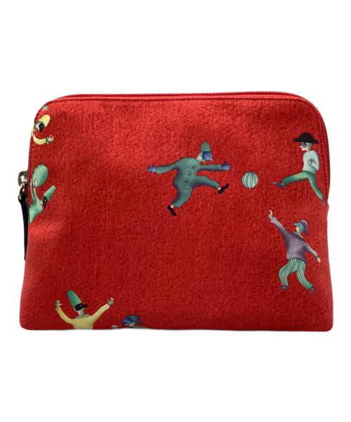 BVLGARI（ブルガリ）BVLGARI (ブルガリ) ポーチ ABEGEA レッドの古着・服飾アイテム