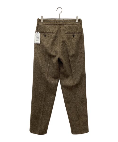 TOMORROW LAND（トゥモローランド）TOMORROW LAND (トゥモローランド) ウールスラックス タグ付 ブラウン サイズ:SIZE Sの古着・服飾アイテム
