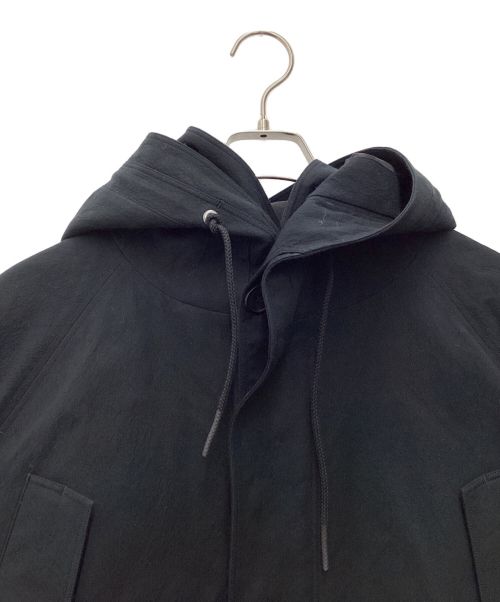 山内（ヤマウチ）山内 (ヤマウチ) コットンダブルクロス・3way ミリタリーコート 23AW ブラック サイズ:SIZE 3（L相当）の古着・服飾アイテム