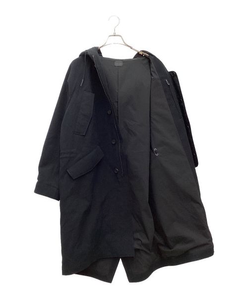 山内（ヤマウチ）山内 (ヤマウチ) コットンダブルクロス・3way ミリタリーコート 23AW ブラック サイズ:SIZE 3（L相当）の古着・服飾アイテム