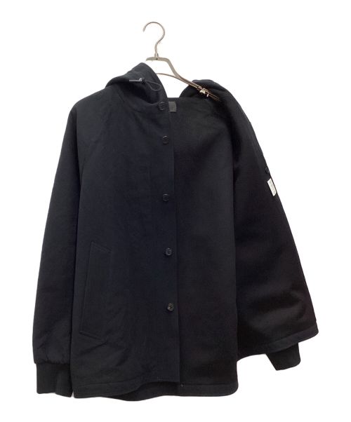山内（ヤマウチ）山内 (ヤマウチ) コットンダブルクロス・3way ミリタリーコート 23AW ブラック サイズ:SIZE 3（L相当）の古着・服飾アイテム