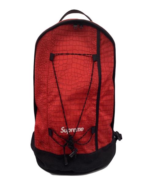 SUPREME（シュプリーム）Supreme (シュプリーム) リュック Croc Backpack Bag 13SS ブラック×レッドの古着・服飾アイテム