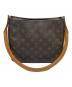 LOUIS VUITTON（ルイ ヴィトン）の古着「ルーピングMM　モノグラム」｜ブラウン