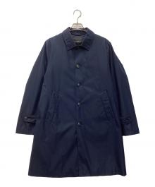 green label relaxing（グリーンレーベルリラクシング）の古着「シンダウン ステンカラーコート」｜ネイビー