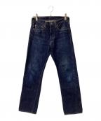 FULLCOUNTフルカウント）の古着「ストレートデニムパンツ LOT 1108 セルビッジ」｜インディゴ