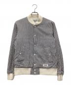 WACKO MARIAワコマリア）の古着「PARADISE TOKYO VARSITY JACKET 16SS」｜グレー×アイボリー