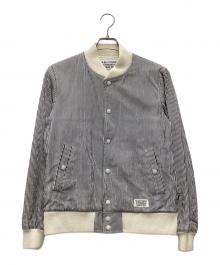 WACKO MARIA（ワコマリア）の古着「PARADISE TOKYO VARSITY JACKET 16SS」｜グレー×アイボリー