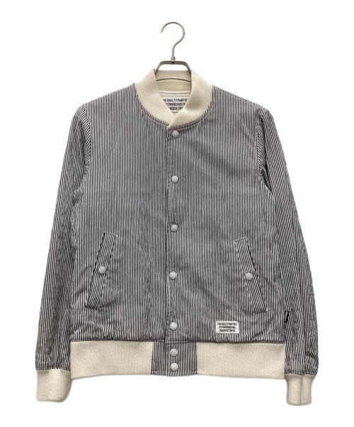 WACKO MARIA（ワコマリア）WACKO MARIA (ワコマリア) PARADISE TOKYO VARSITY JACKET 16SS グレー×アイボリー サイズ:SIZE Sの古着・服飾アイテム