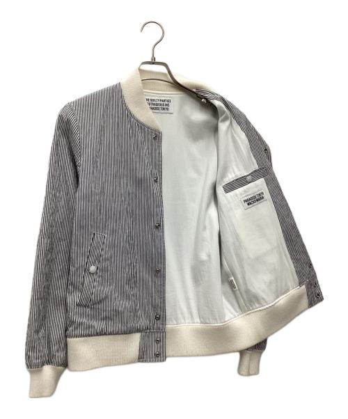WACKO MARIA（ワコマリア）WACKO MARIA (ワコマリア) PARADISE TOKYO VARSITY JACKET 16SS グレー×アイボリー サイズ:SIZE Sの古着・服飾アイテム
