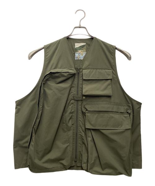 B.BALLSY（ボールジーブラザーズ）B.BALLSY (ボールジーブラザーズ) ベスト Military multi storing over vest カーキ サイズ:SIZE Freeの古着・服飾アイテム