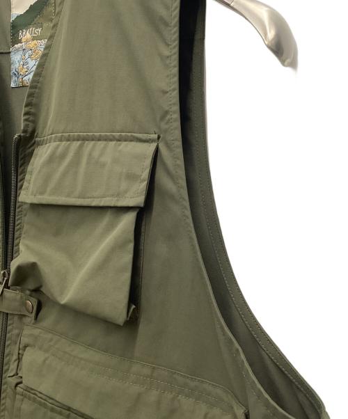 B.BALLSY（ボールジーブラザーズ）B.BALLSY (ボールジーブラザーズ) ベスト Military multi storing over vest カーキ サイズ:SIZE Freeの古着・服飾アイテム