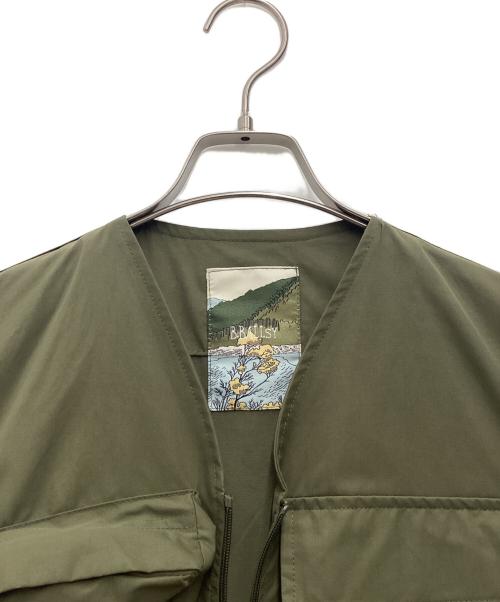 B.BALLSY（ボールジーブラザーズ）B.BALLSY (ボールジーブラザーズ) ベスト Military multi storing over vest カーキ サイズ:SIZE Freeの古着・服飾アイテム