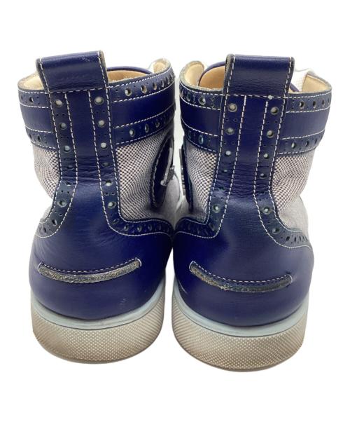 Christian Louboutin（クリスチャン・ルブタン）Christian Louboutin (クリスチャン・ルブタン) ハイカットスニーカー ブルー×グレー サイズ:SIZE 41の古着・服飾アイテム