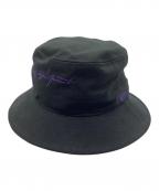 YOHJI YAMAMOTO×New Eraヨウジヤマモト×ニューエラ）の古着「DUCK COTTON ADVENTURE DOG EAR YY LEATHER PATCH」｜ブラック