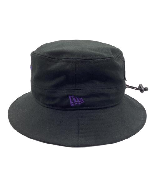 YOHJI YAMAMOTO（ヨウジヤマモト）YOHJI YAMAMOTO (ヨウジヤマモト) New Era (ニューエラ) DUCK COTTON ADVENTURE DOG EAR YY LEATHER PATCH ブラックの古着・服飾アイテム