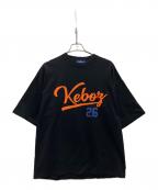KEBOZケボズ）の古着「半袖カットソー」｜ブラック