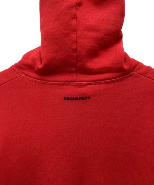 DSQUARED2（ディースクエアード）DSQUARED2 (ディースクエアード) プルオーバーパーカー レッド サイズ:SIZE XLの古着・服飾アイテム