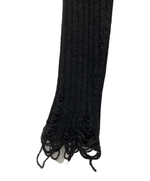 JUNYA WATANABE COMME des GARCONS（ジュンヤワタナベ コムデギャルソン）JUNYA WATANABE COMME des GARCONS ((ジュンヤワタナベ コムデギャルソン) クラッシュデザインセーター ブラック サイズ:Mの古着・服飾アイテム