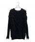 JUNYA WATANABE COMME des GARCONS（(ジュンヤワタナベ コムデギャルソン）の古着「クラッシュデザインセーター」｜ブラック