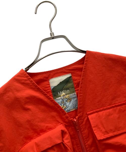 B.BALLSY（ボールジーブラザーズ）B.BALLSY (ボールジーブラザーズ) ナイロンベスト オレンジ サイズ:Fの古着・服飾アイテム