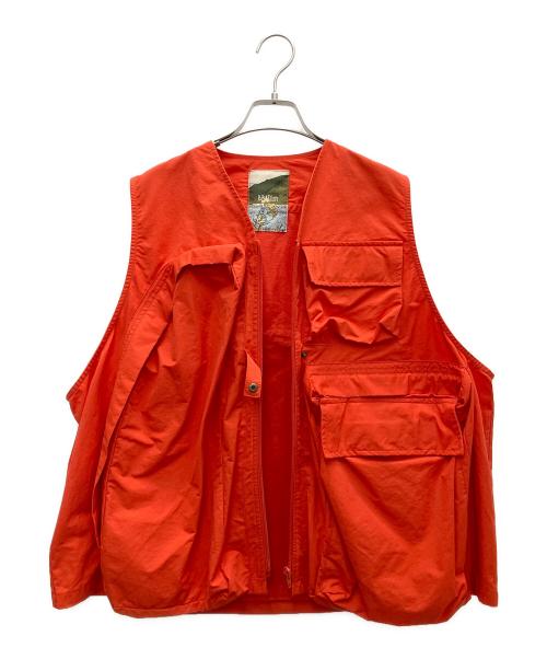 B.BALLSY（ボールジーブラザーズ）B.BALLSY (ボールジーブラザーズ) ナイロンベスト オレンジ サイズ:Fの古着・服飾アイテム