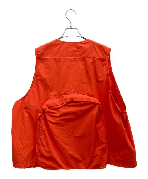 B.BALLSY（ボールジーブラザーズ）B.BALLSY (ボールジーブラザーズ) ナイロンベスト オレンジ サイズ:Fの古着・服飾アイテム