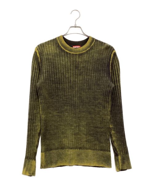 DIESEL（ディーゼル）DIESEL (ディーゼル) K-ANDELERO クルーネックニット イエロー サイズ:SIZE Mの古着・服飾アイテム