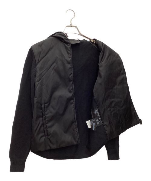 PRADA（プラダ）PRADA (プラダ) WOOL RE-NYLON GABARDINE HOODIE 2020年 ブラック サイズ:SIZE 44の古着・服飾アイテム