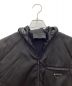 中古・古着 PRADA (プラダ) WOOL RE-NYLON GABARDINE HOODIE 2020年 ブラック サイズ:SIZE 44：89000円