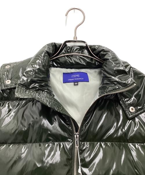 ITEMS URBAN RESEARCH（アイテムズ アーバンリサーチ）ITEMS URBAN RESEARCH (アイテムズ アーバンリサーチ) ダウンジャケット タグ付 グリーン サイズ:SIZE 38の古着・服飾アイテム