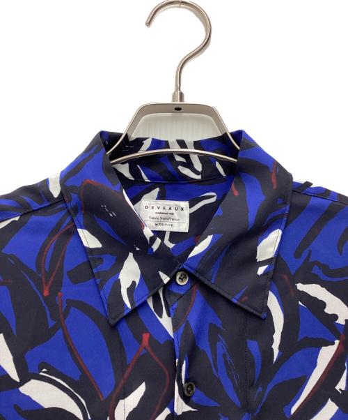 EDIFICE（エディフィス）EDIFICE (エディフィス) アロハシャツ ブルー サイズ:SIZE Sの古着・服飾アイテム