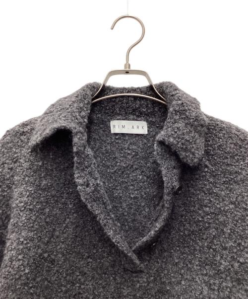 RIM.ARK（リムアーク）RIM.ARK (リムアーク) Boucle short knit グレー サイズ:SIZE Sの古着・服飾アイテム