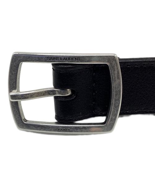 Saint Laurent Paris（サンローランパリ）Saint Laurent Paris (サンローランパリ) ベルト ブラックの古着・服飾アイテム