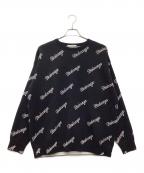 BALENCIAGAバレンシアガ）の古着「スラッシュロゴ セーター 20AW」｜ブラック